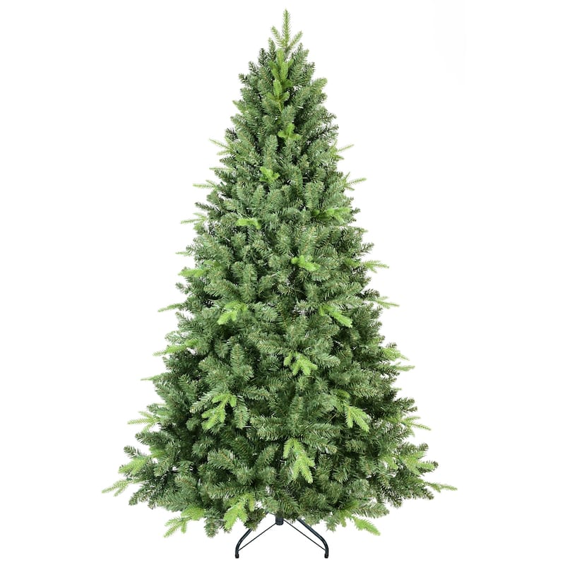 5FT Classic Christmas Tree with 967 PE+PVC Tips - Realistic Hinged Branches,Stable Metal Stand, Full Natural Look