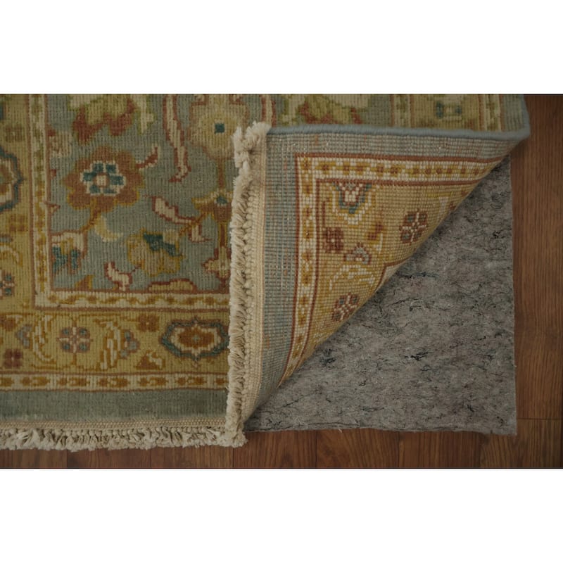 Hand Knotted Oriental 100% Wool Carpet Traditional Floral Navy Blue & Blues Ziegler Area Rug - 3' 3'' X 2' 0''