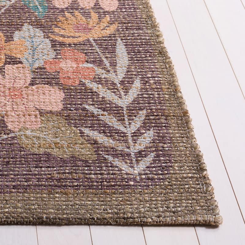 SAFAVIEH Handmade Saffron Sabria Jute & Chenille Rug