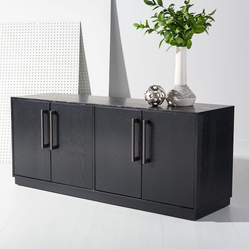 SAFAVIEH Couture Amadea 4 Door Media Stand - 58 In W x 17 In D x 24 In H - 58Wx24Dx17H