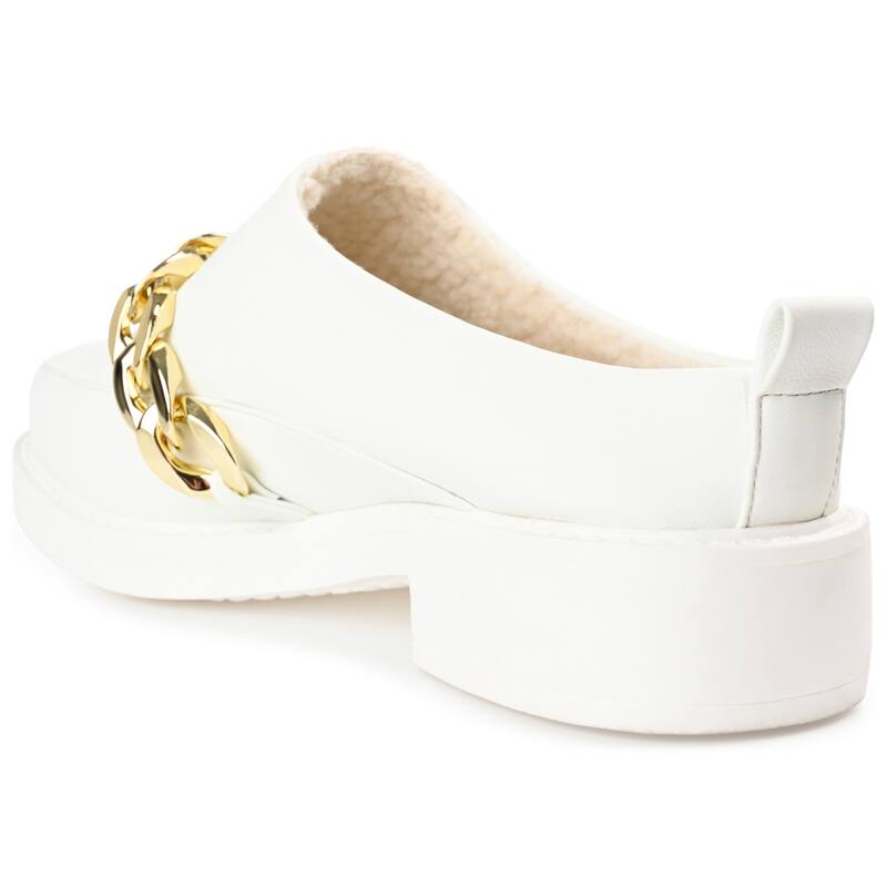 Journee Collection Women's Sheah Mules Round Toe Slip On Flats