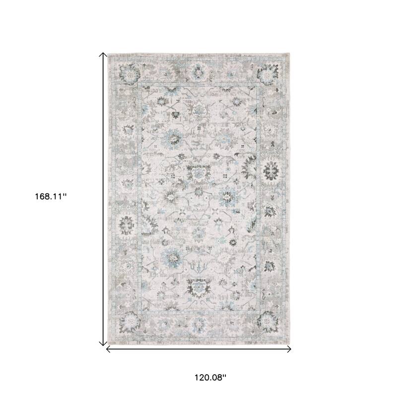 HomeRoots Oriental Traditional Rectangle Area Rug