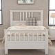 preview thumbnail 9 of 14, Twin Wood Platform Kids Bed with 42" Headboard & 26.3" Footboard, 10-Strong Slats, No Box Spring Needed, Easy Assembly, Grey White