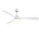 preview thumbnail 1 of 4, Fanimation Barlow 52 inch Indoor/Outdoor Ceiling Fan with LED CCT Select Light Kit Matte White