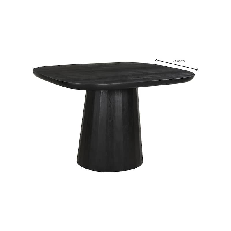 Aurelle Home Modern Solid Acacia Wood Pedestal Dining Table