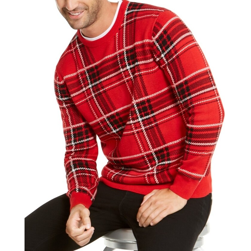 mens tartan sweater