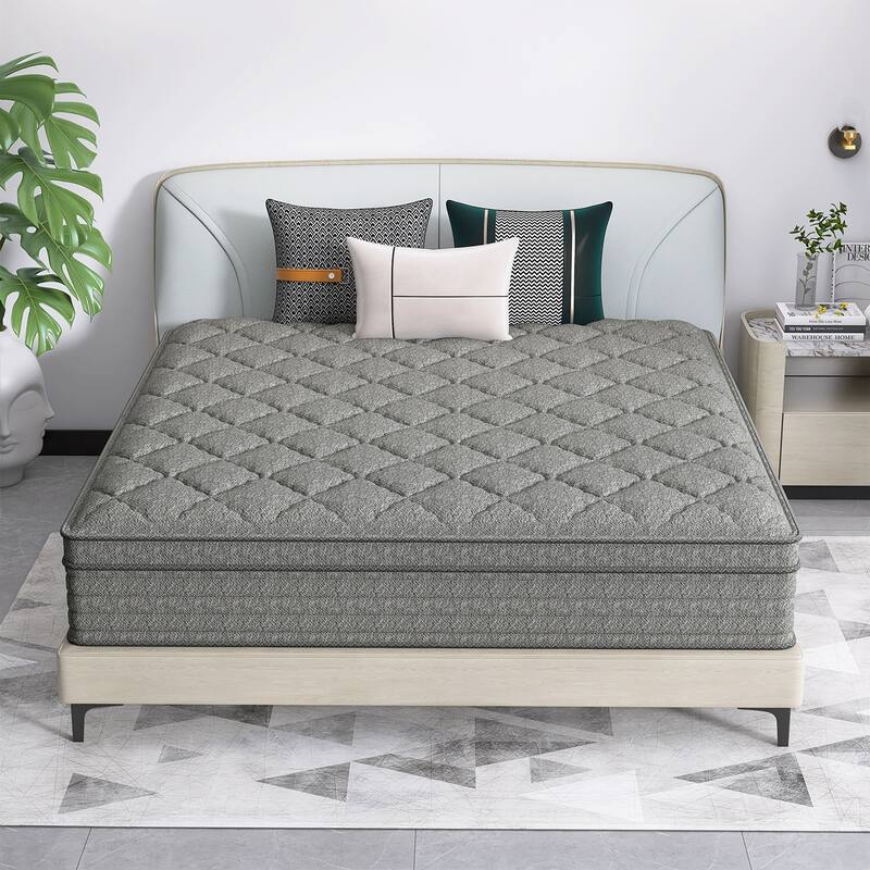 12 Inch Individually Pocketed Spring Hybrid Mattress in a Box
