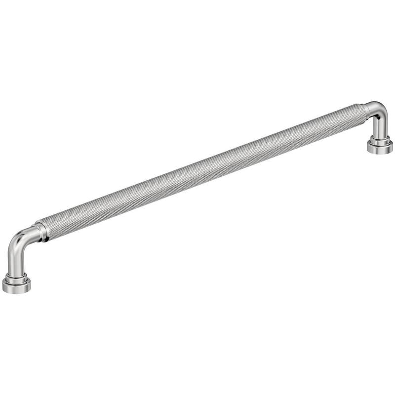 Amerock BP37688 Collet 12-5/8" Center to Center Knurled Handle Cabinet - Polished Chrome