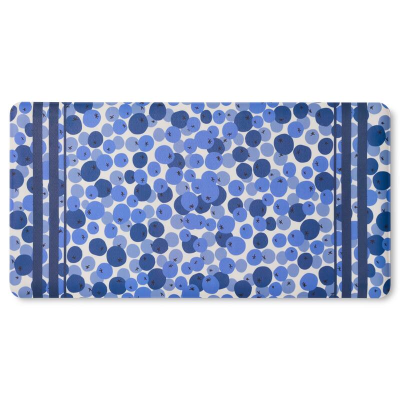 SUR LA TABLE KITCHEN ESSENTIALS Fresh Blueberries Fruit Anti Fatigue Comfort Mat, Kitchen Mat - 20"x39"