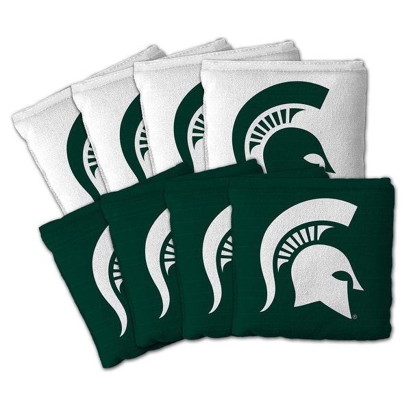 slide 2 of 5, Michigan State Spartans NCAA Dual Sided Pro Stop & Slide Cornhole Bags
