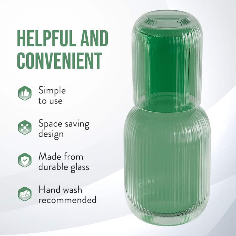 Set Of 2 Carafe And Cup Set 27.72 OZ.