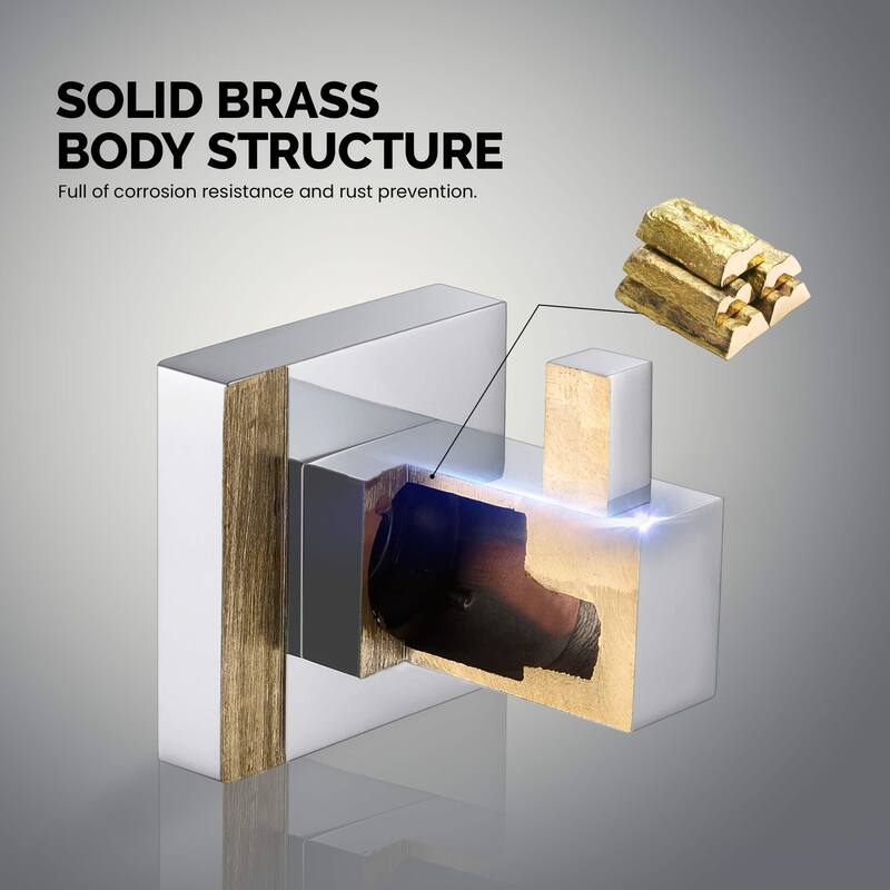 Cube 4-Piece Bathroom Hardware Set