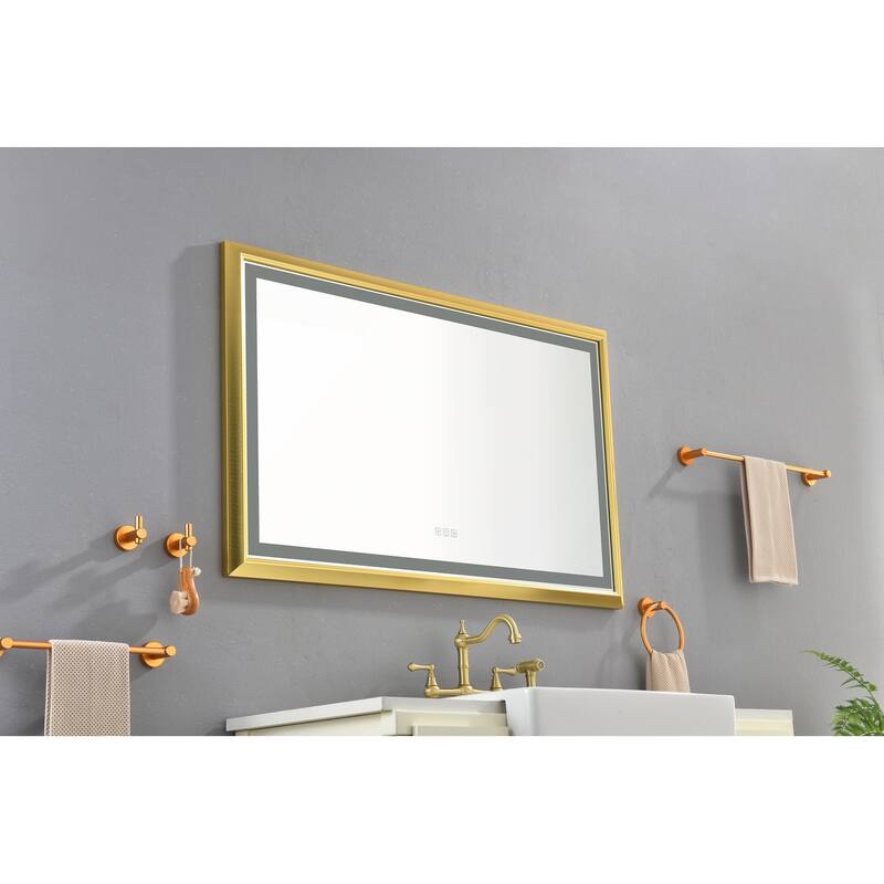 LED Bathroom Mirror with Aluminum Frame