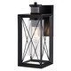 preview thumbnail 1 of 4, Vaxcel Lighting T0762 Milton 14" Tall Outdoor Wall Sconce Matte Black