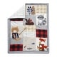 preview thumbnail 2 of 3, Lambs & Ivy Little Campers Woodland Animal 5-Piece Baby Crib Bedding Set - Gray