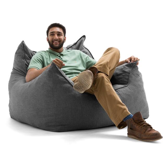 Big Joe Imperial Lounger Fuf Bean Bag Chair Overstock 12991273
