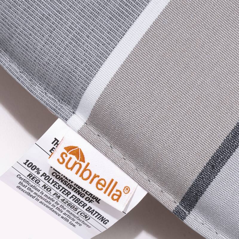 Outdoor Bar Stools Patio Cast Aluminum Swivel Barstools with Sunbrella Cushion