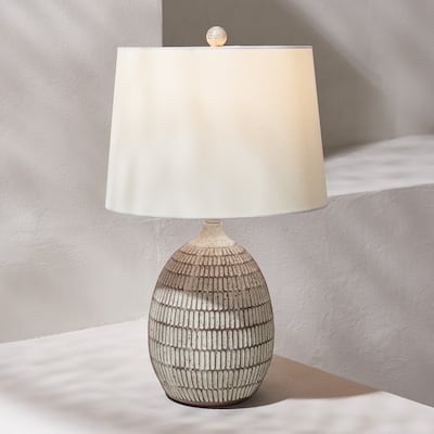 SAFAVIEH Lighting Dewlen 24" Table Lamp - 14" W x 14" D x 24" H