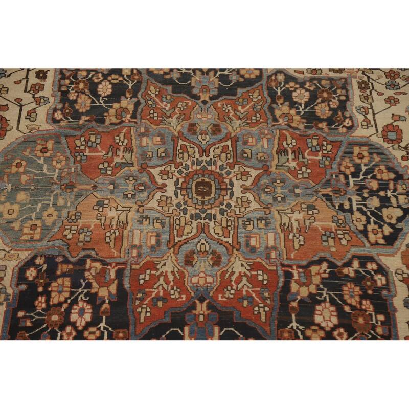 Vegetable Dye Bakhtiari Persian Rug Handmade Wool Carpet - 10'7" x 17'7"