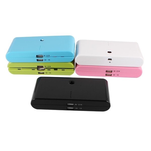 Unique Bargains Multicolor USB Power Bank LED Light 18650 Battery Charger DIY Box 14cm 5 Pcs