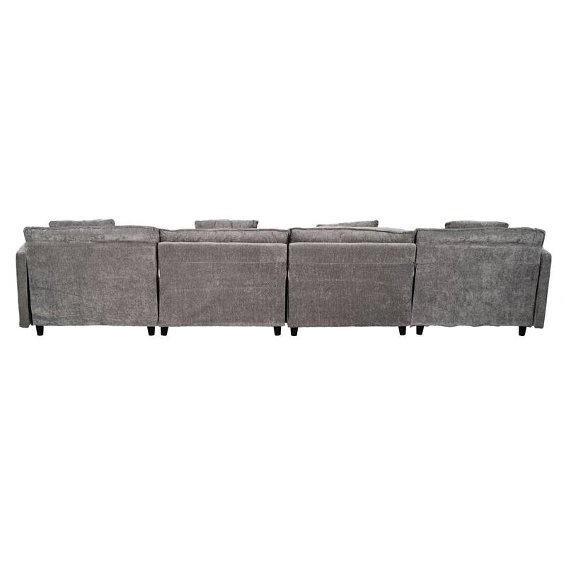 Velvet Loveseat Sofa, Lounge Sofa with High-Density Sponge Cushion, Sectional Sofa with Removable Ottoman