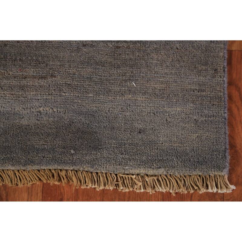 Modern Gabbeh Oriental Foyer Rug Hand-Knotted Wool Carpet - 3'4" x 5'0"