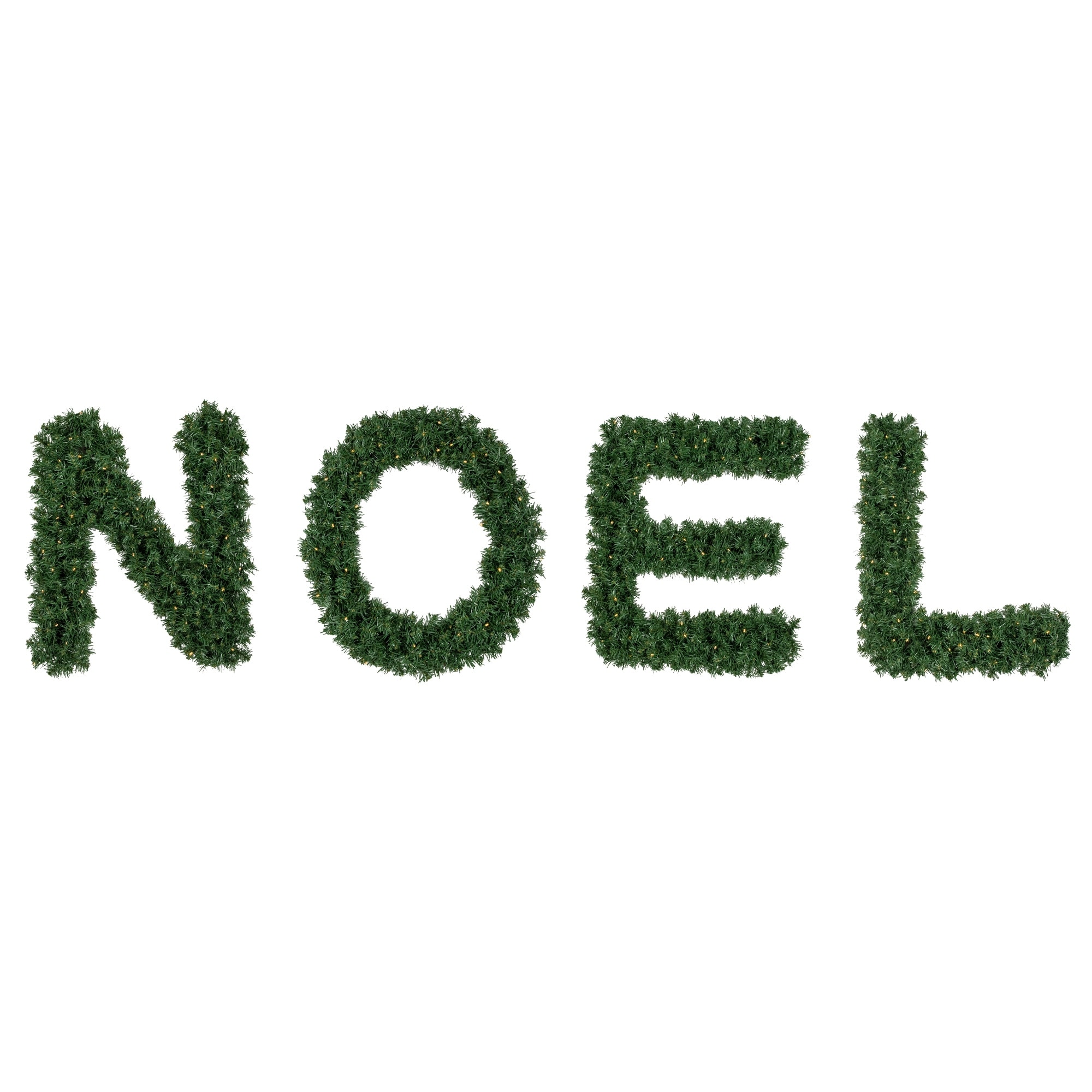 5.5' Pre-Lit 'Noel' Artificial Pine Christmas Yard Decorations
