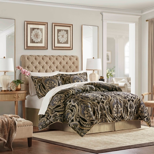 4 PCS Cal King Comforter Set - Bed Bath & Beyond - 43406252