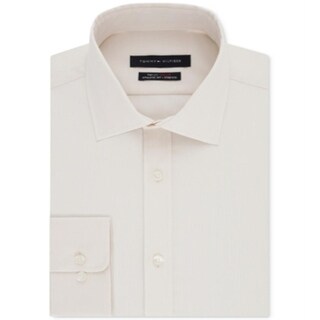 Tommy Hilfiger Men's Athletic-Fit Check Dress Shirt Lime Size 17.5x34-35