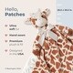 preview thumbnail 2 of 4, Bearington Baby Patches Giraffe Cuddle Me Sleeper, Large Security Blanket 28.5" x 28.5"