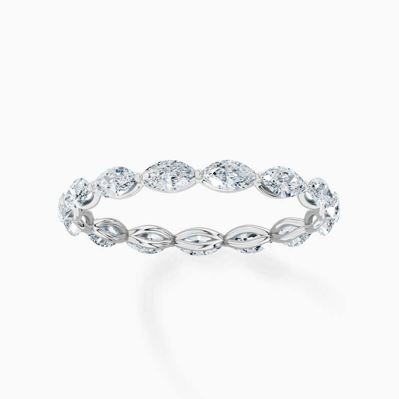 Auriya 14k Gold Marquise East-West Lab Grown Diamond Eternity Band 1.50 - 6.00 ct. tw. (F-G, VS)