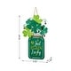 preview thumbnail 9 of 27, Glitzhome St. Patrick's Wooden Shamrock Doorknob Hanging Decor