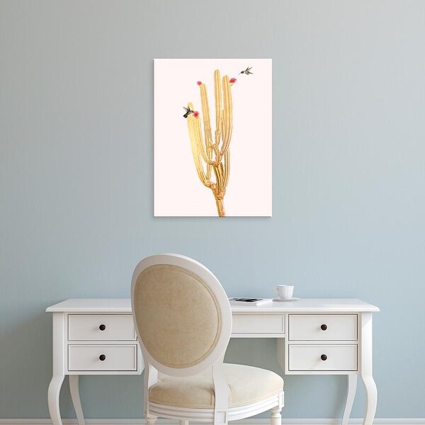 Easy Art Prints Andreas Lie's 'Golden Cactus 2' Premium Canvas Art