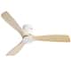 Option White with Natural Solid wood Blades