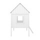 preview thumbnail 9 of 12, Senior Twin Size Low Loft Wood House Kids Bed with Playhouse,Windows