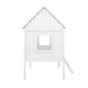 preview thumbnail 9 of 26, Stylish & Playfun Design Low Loft Bed with Roof, Ladder, Guardrail and Windows, Twin Size