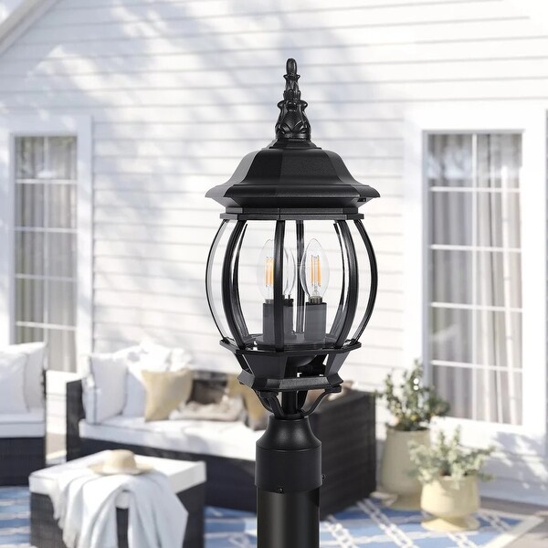 Post lantern base top
