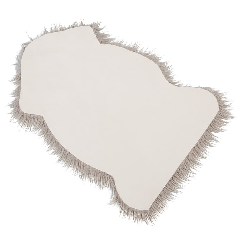 Soft Faux Mongolian Fur Rug - 24"x35"