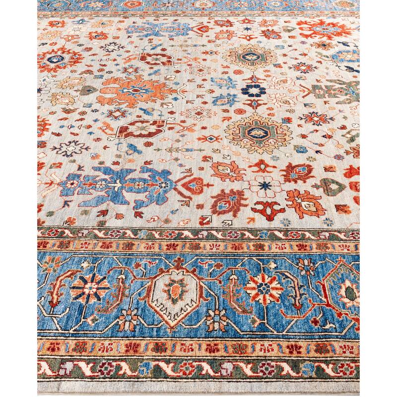 Serapi One-of-a-Kind Hand-Knotted Area Rug - Gray - 9' 1" x 11' 9"
