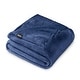 preview thumbnail 6 of 109, Bare Home Microplush Fleece Blanket - Ultra-Soft - Cozy Fuzzy Warm Full - Queen - Dark Blue