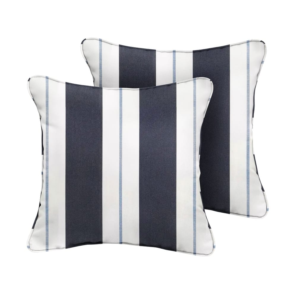 Sorra Home Sunbrella Outdoor Corded Pillow Set of 2