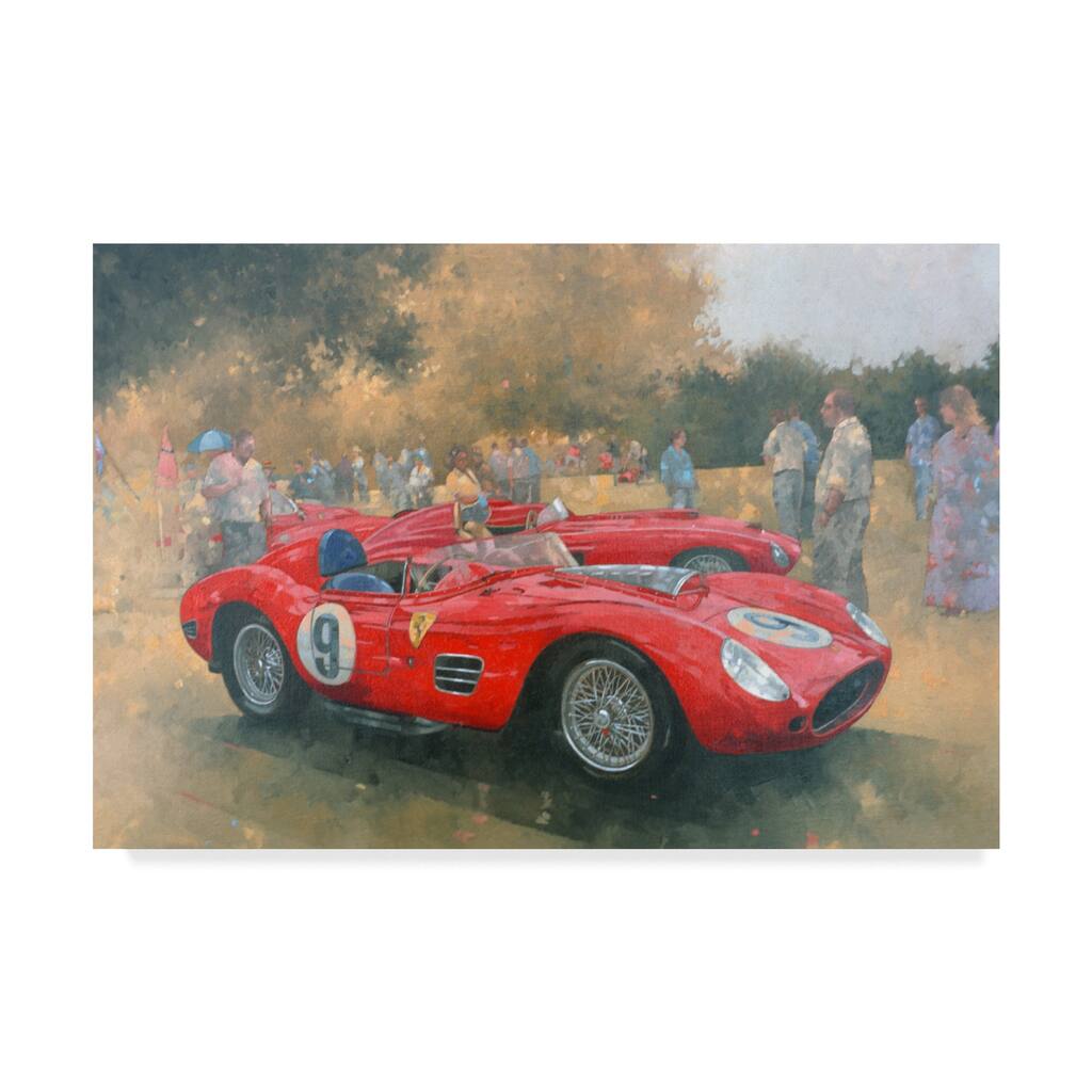 Peter Miller 'Ferrari, day out at Meadow Brook' Canvas Art