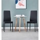 preview thumbnail 8 of 19, TiramisuBest modern minimalist restaurant chair leather set of 4