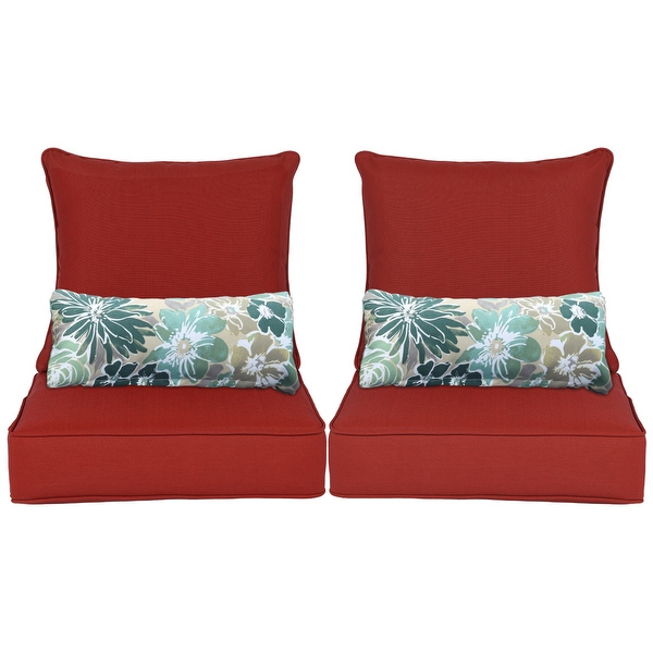 Aoodor 22'' x 24'' Outdoor Deep Seat Chair Cushion Set(Set Aoodor 22'' x 24'' Outdoor Deep Seat Chair Cushion Set(Set