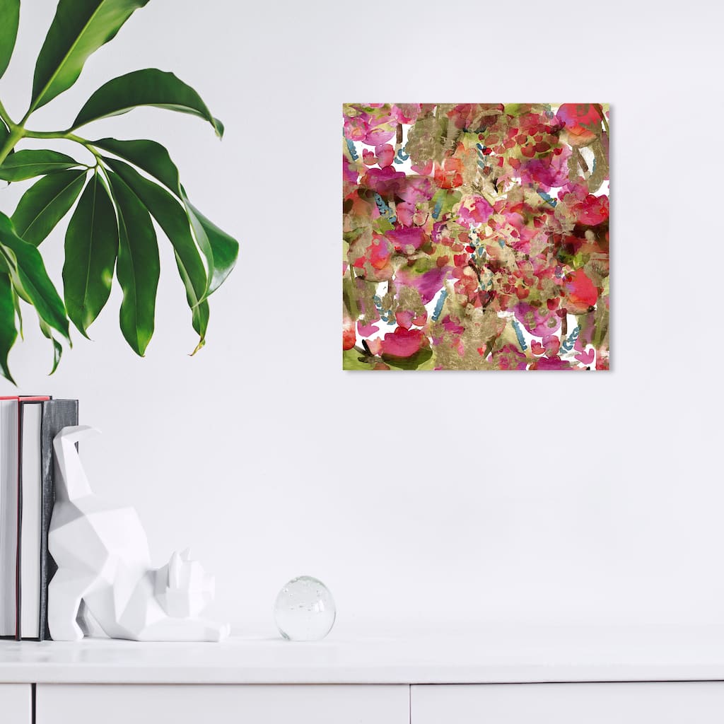 Wynwood Studio Canvas Abstract Into The Wild Pink and Modern & Contemporary Wall Art Canvas Print
