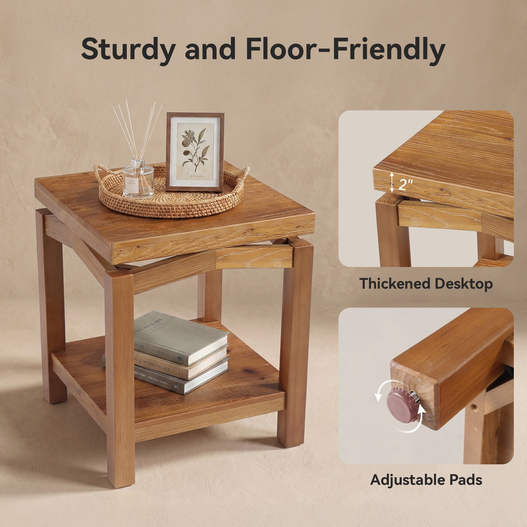 Solid-Wood-Side-Table,-2-Tier-