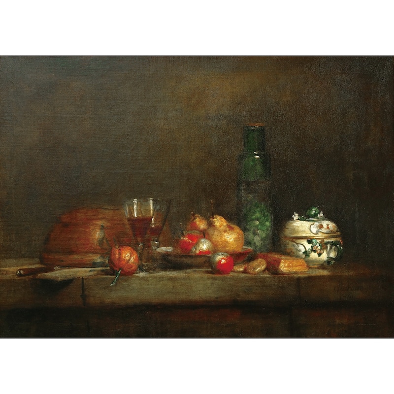 Still Life with Jar of Olives by Jean-Baptiste-Siméon Chardin Giclee ...