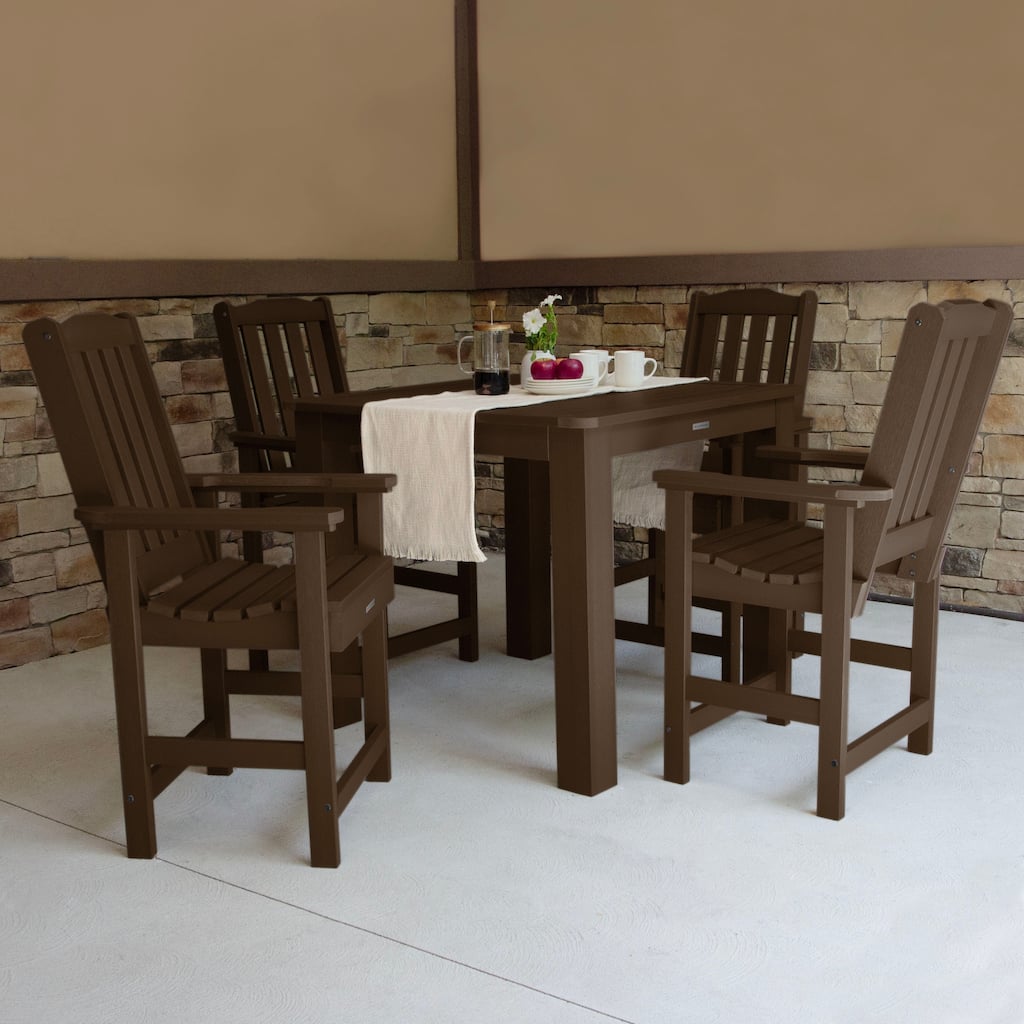 Lehigh 5-piece Outdoor Counter Height Dining Set - 42" x 42" Table