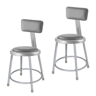 Hampden Furnishings (2 Pack) Otto Collection Steel Frame Padded Science ...