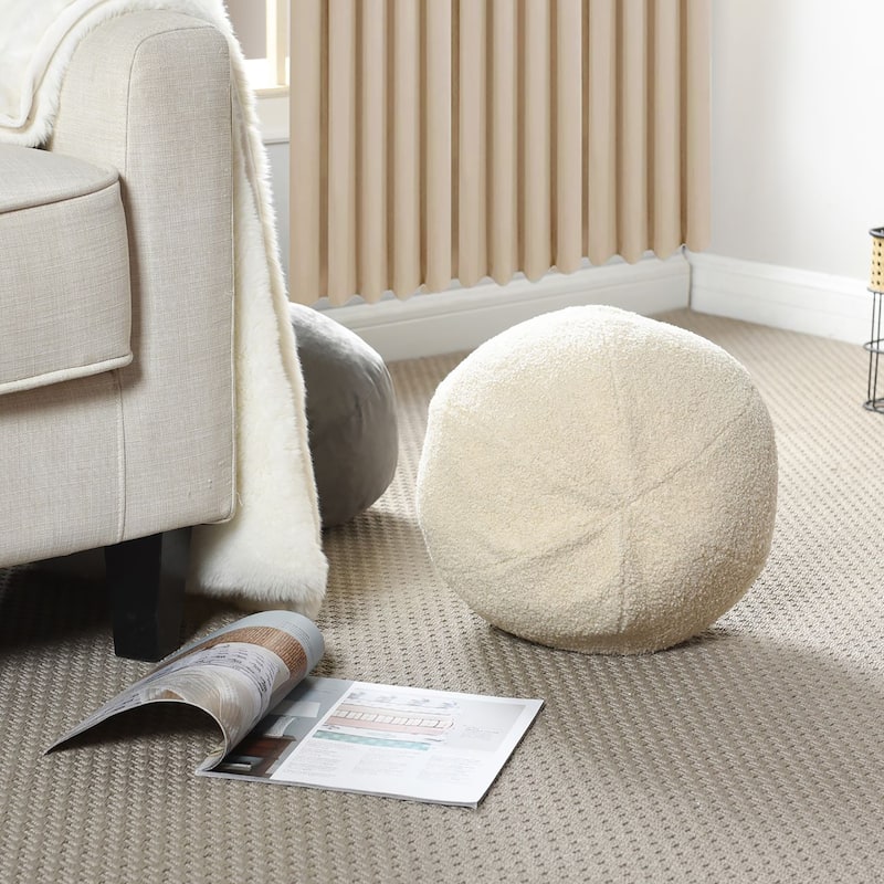 StyleCraft Dann Foley Lifestyle - Sphere Plush Pillow - White